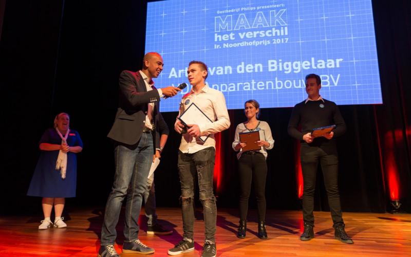 Artur van den Biggelaar wint Ir. Noordhofprijs als junior vaktalent